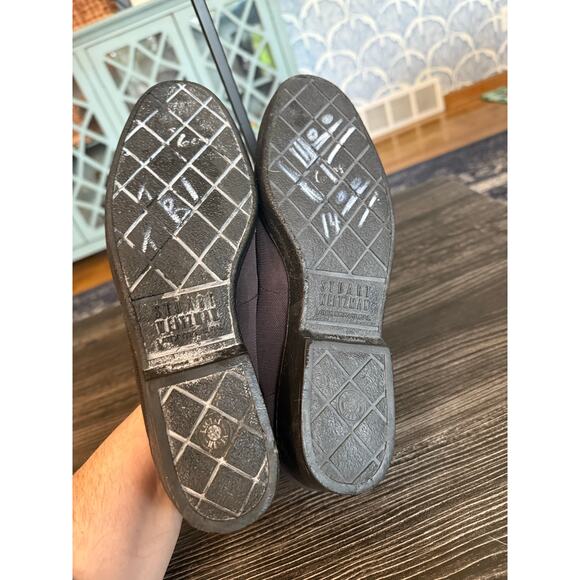 Stuart Weitzman Casual Latex Natural Loafers with Square Buckles Sz. 8 - Picture 6 of 7